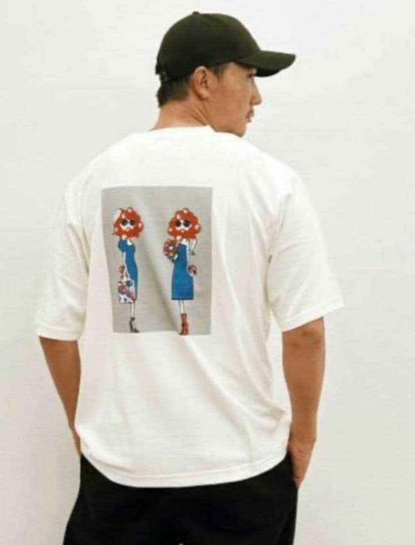 三浦大地 ミャクミャク 大阪万博コラボ 和紙Tシャツ Lサイズ