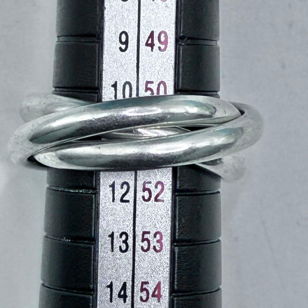 【美品】ティファニー 11号 トリニティリング 3連 シルバー925 指輪