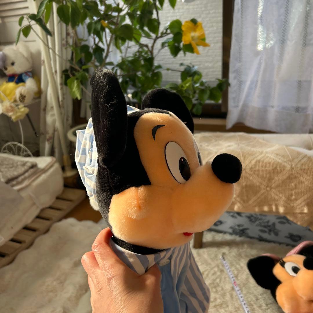 ミッキーマウス ぬいぐるみ パジャマ入れ　昭和　オールドディズニー　アンティーク