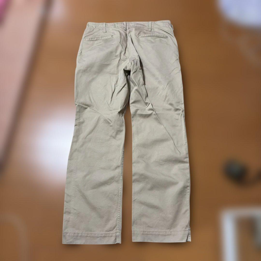 リアルマッコイ ベージュ スリムフィット チノパン