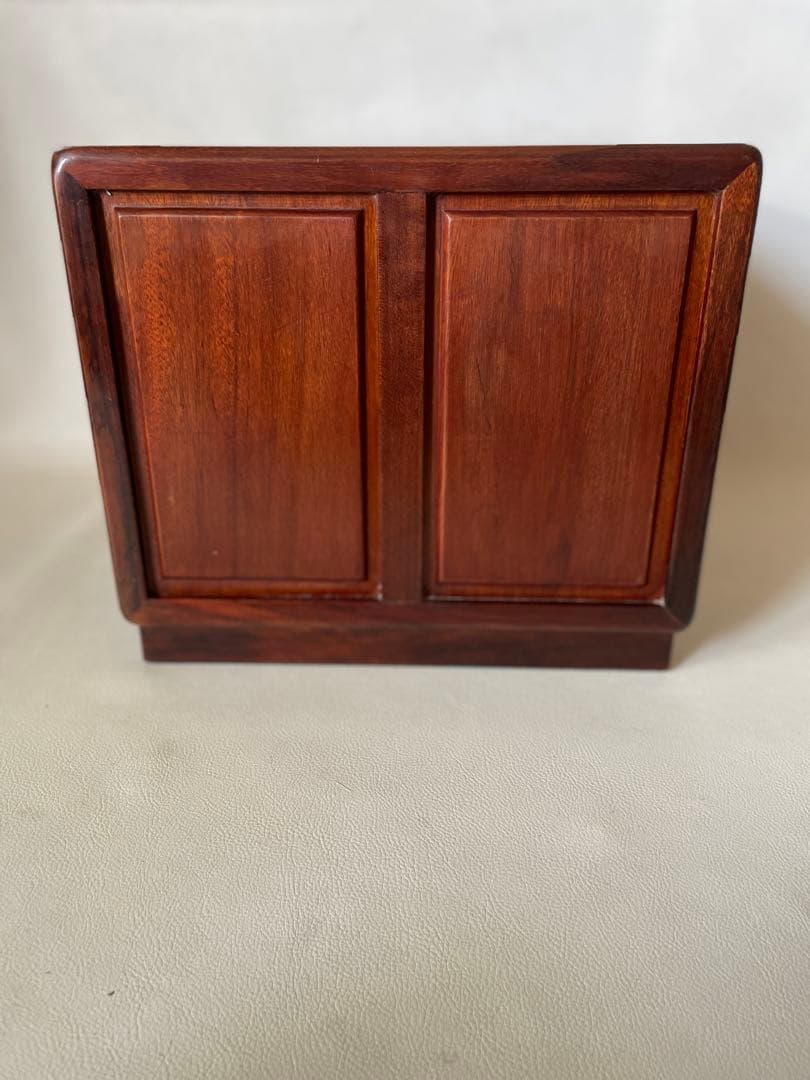 スイカ 小引出し 小物入 3段 薬箪笥 唐木 無垢 貴重品収納 宝石収納