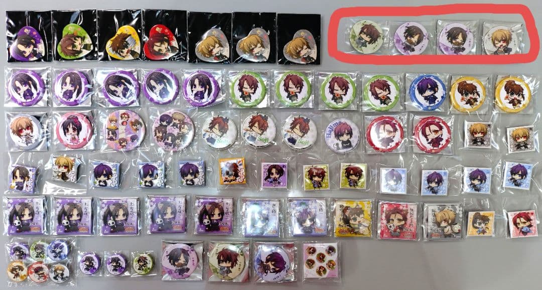 薄桜鬼 ナンジャタウン オトカフェ オトメイト 缶バッジ 190点