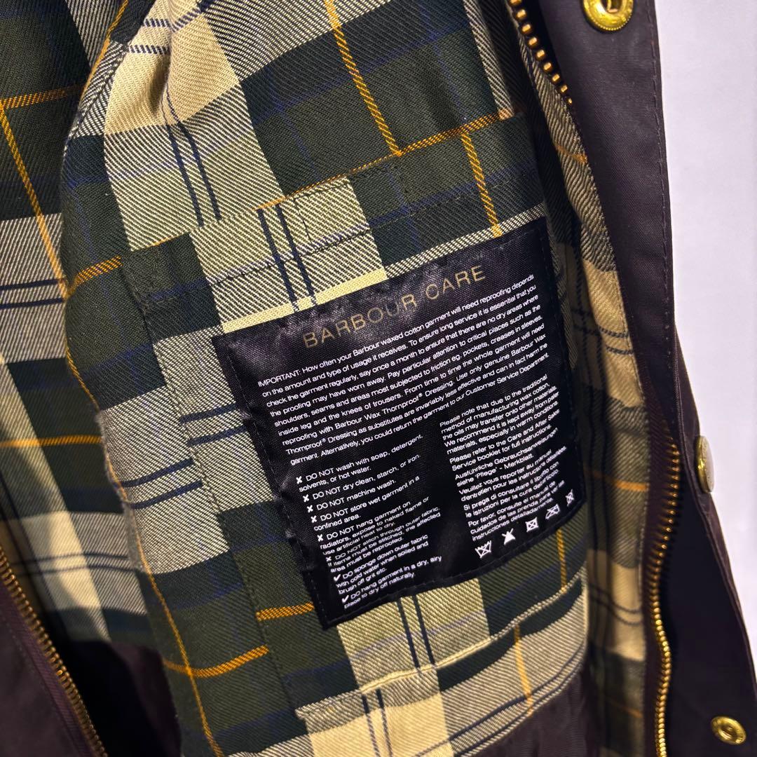 barbour 英国製 3ワラント ブラウン バブアー ビデイル 40 イギリス