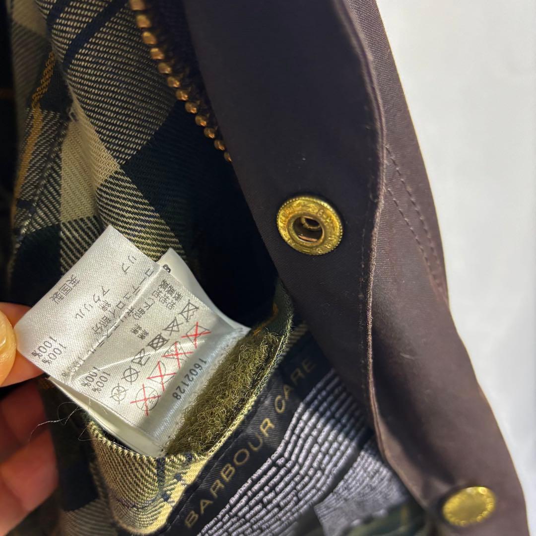 barbour 英国製 3ワラント ブラウン バブアー ビデイル 40 イギリス