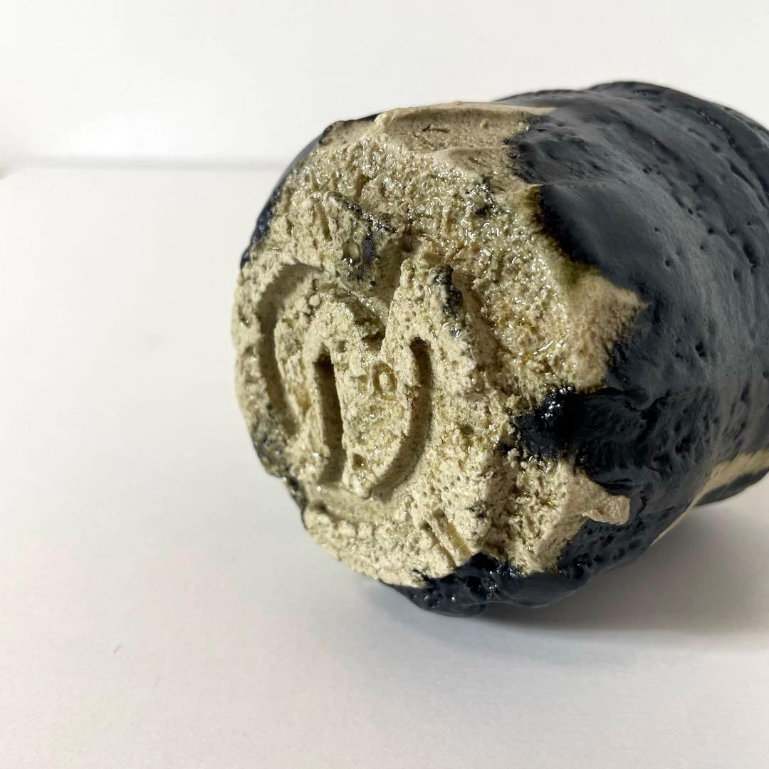 #XG538 陶芸家・山田和・引出割高台湯呑・織部焼・湯呑・酒器・未使用品