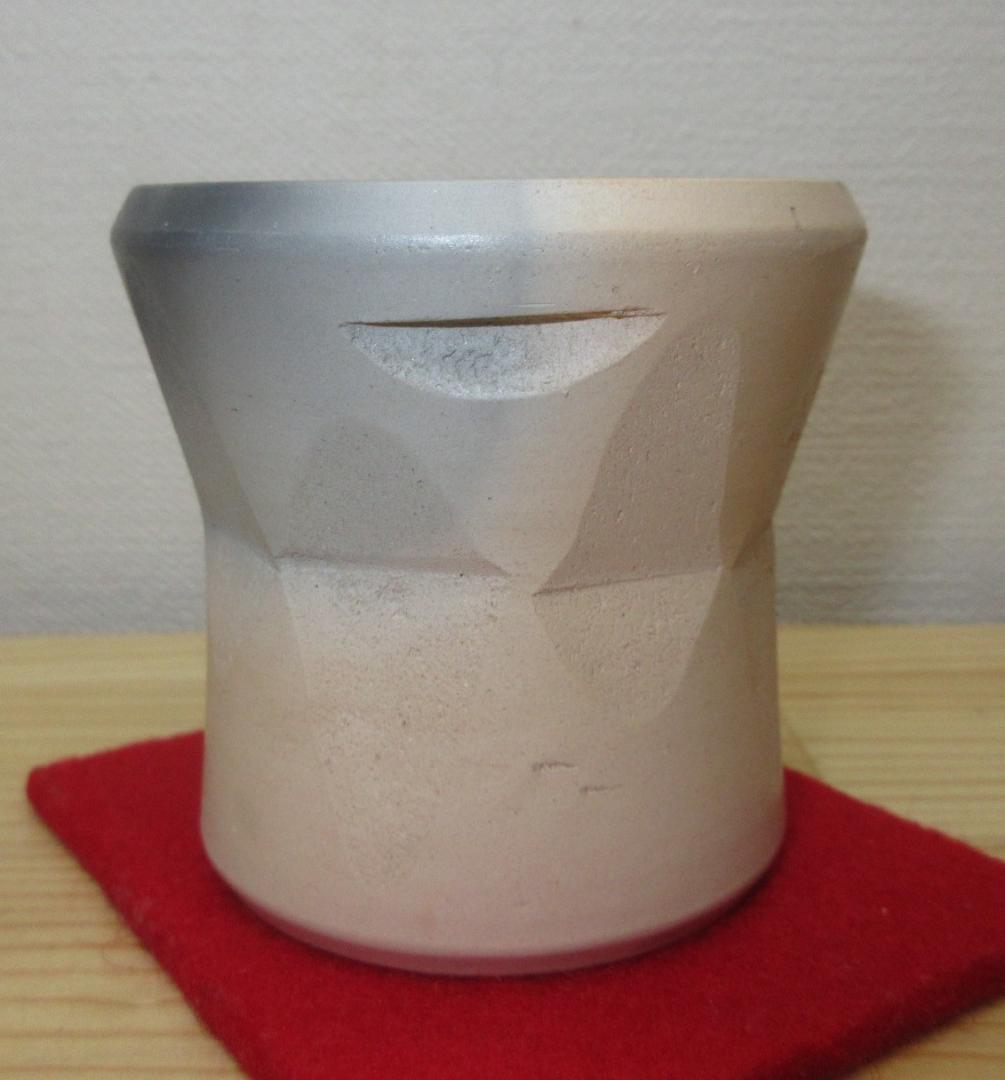 送料込【逢絢亭】茶道具 蓋置 京焼 雲華焼 白 臼形蓋置  寄神崇白 共箱入り