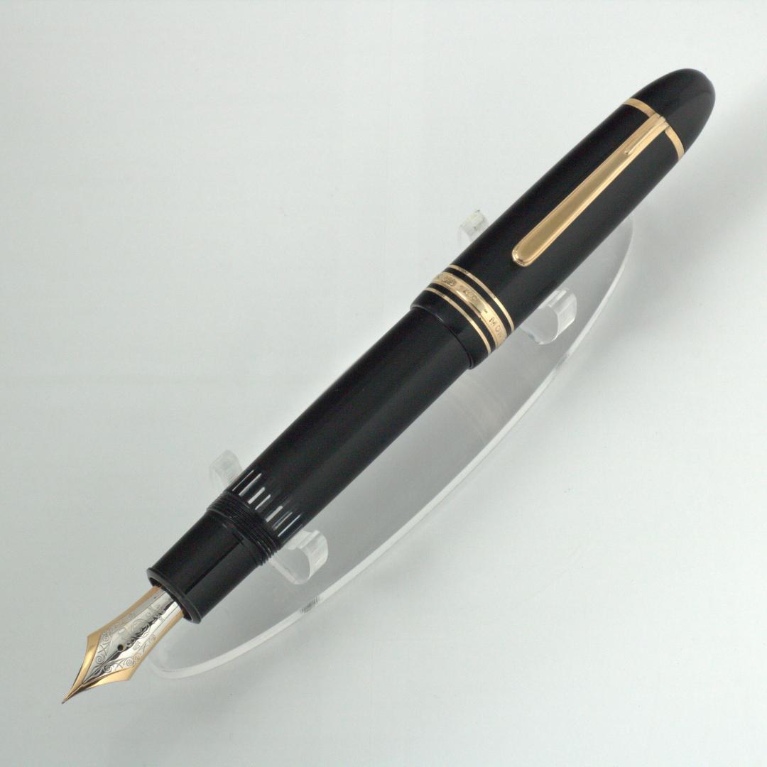 ★美品★　モンブラン　万年筆　149　14C　中白　EF　エボナイト芯　箱インク