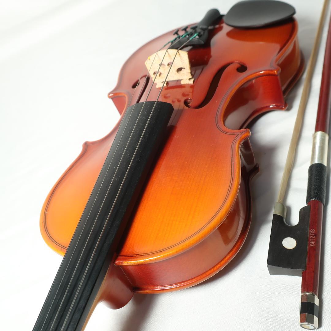 美品 SUZUKI No.230 1/8 2013 バイオリン 弓 KUN肩当