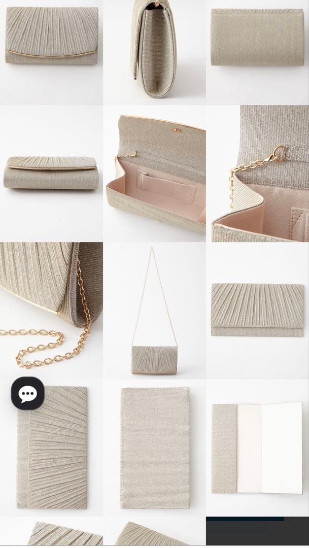 【AIMER】ラメプリーツバッグ＆袱紗セット