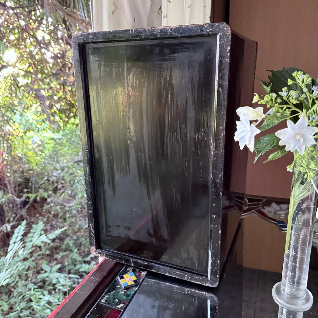 2193様感謝‼️大正浪漫スッゴイへそくり裁縫箱銅金具飾針山付仕込箪笥1竿