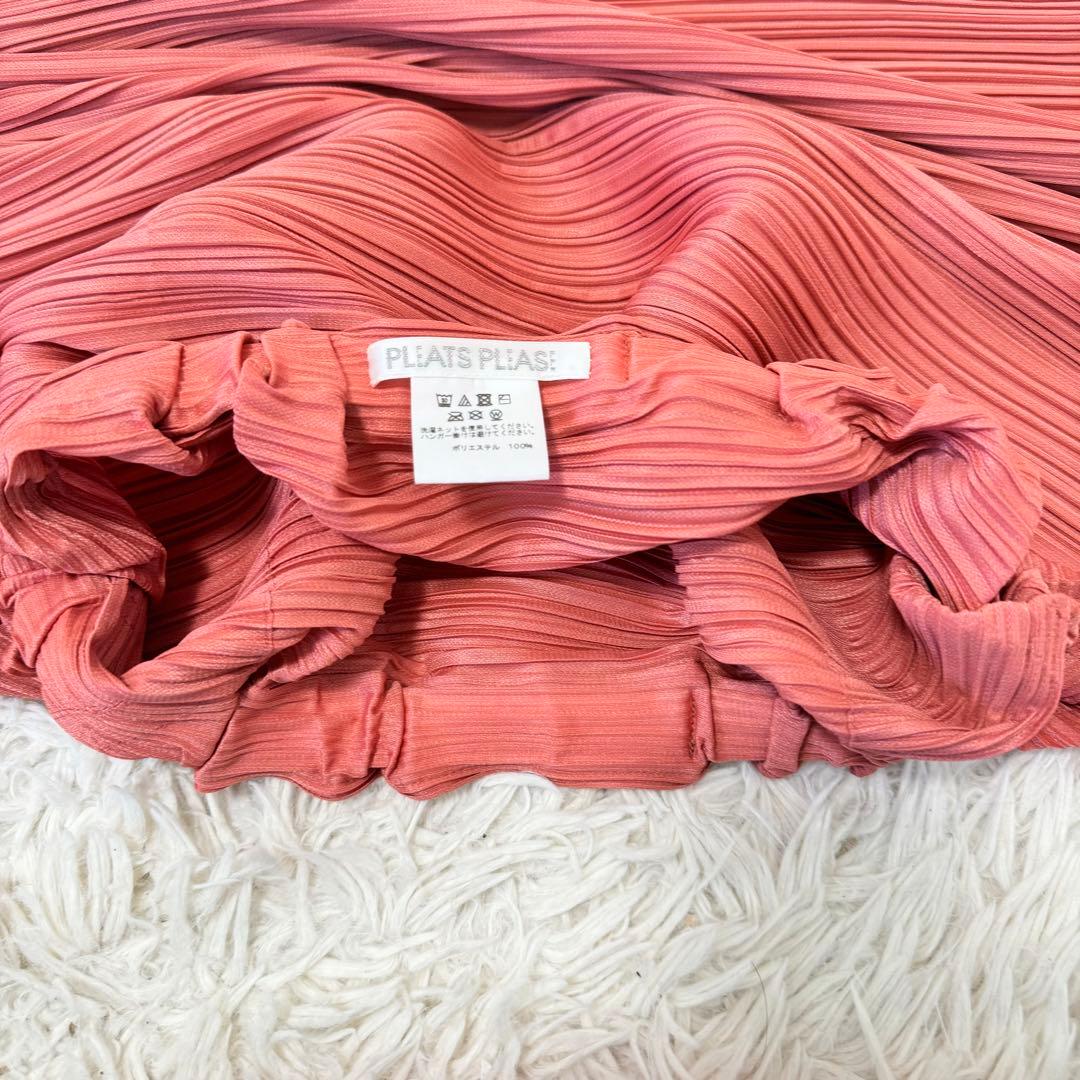 PLEATS PLEASE プリーツ　サルエルパンツ　薄赤色