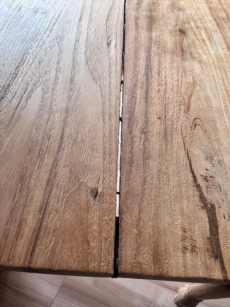 オールドチークダイニングテーブル150cm　（総無垢）