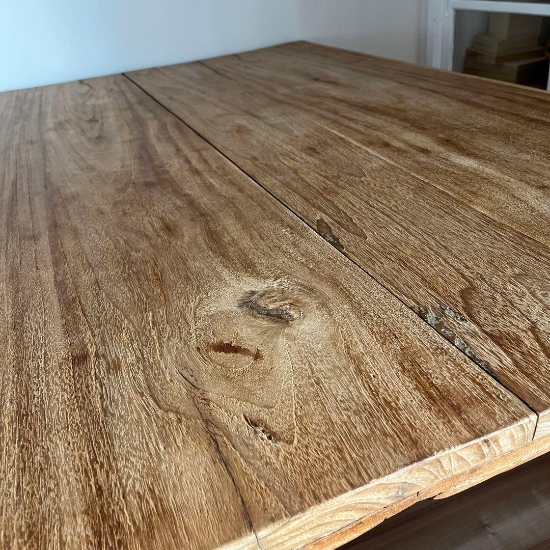 オールドチークダイニングテーブル150cm　（総無垢）