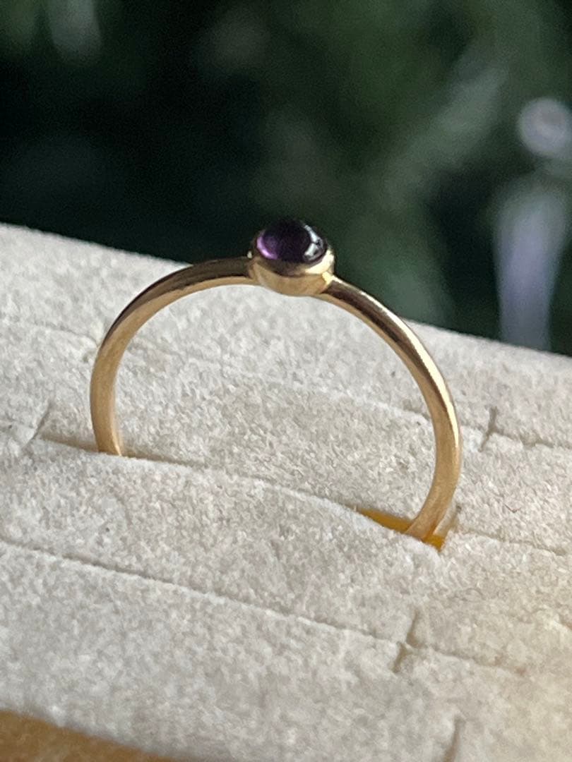 K10 アメジスト シンプルリング 8号