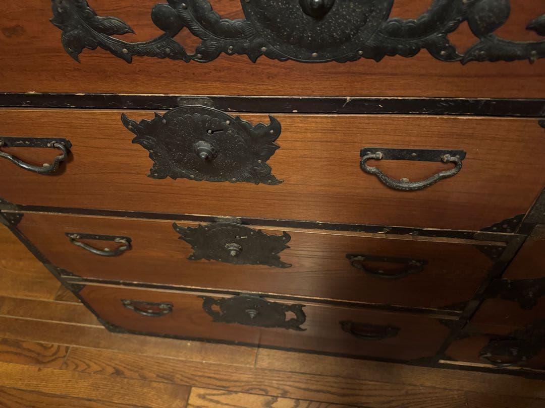 日本家具 衣装箪笥 巨匠作品 芸術美術 骨董 アンティーク天然無垢