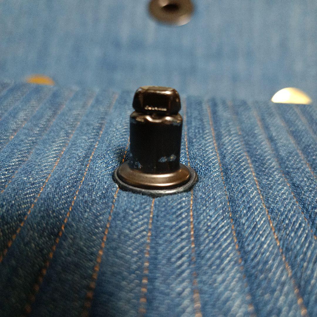 COACH　ショルダーバッグ　花　フラワー　チェーンショルダー　デニム