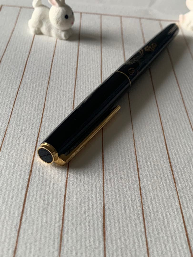 パイロット 国光会 鶴の蒔絵 万年筆 14Kペン先 美品