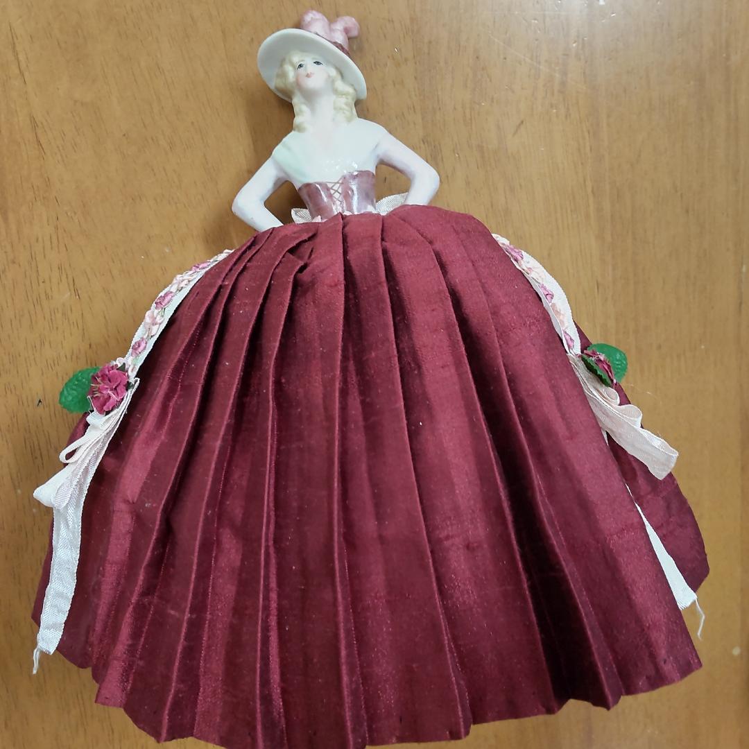 ハーフドール ピンクッション ボルドー