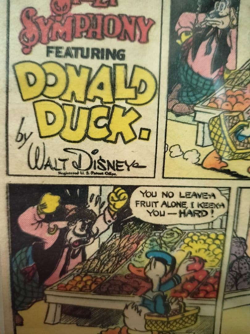 ★激レア★ミッキー&ドナルド　アートパネル　コミックシート