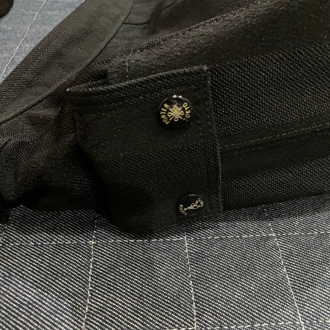 【美品】ポーター ショルダーバッグ ブラック タンゴ PORTER バッグ 黒