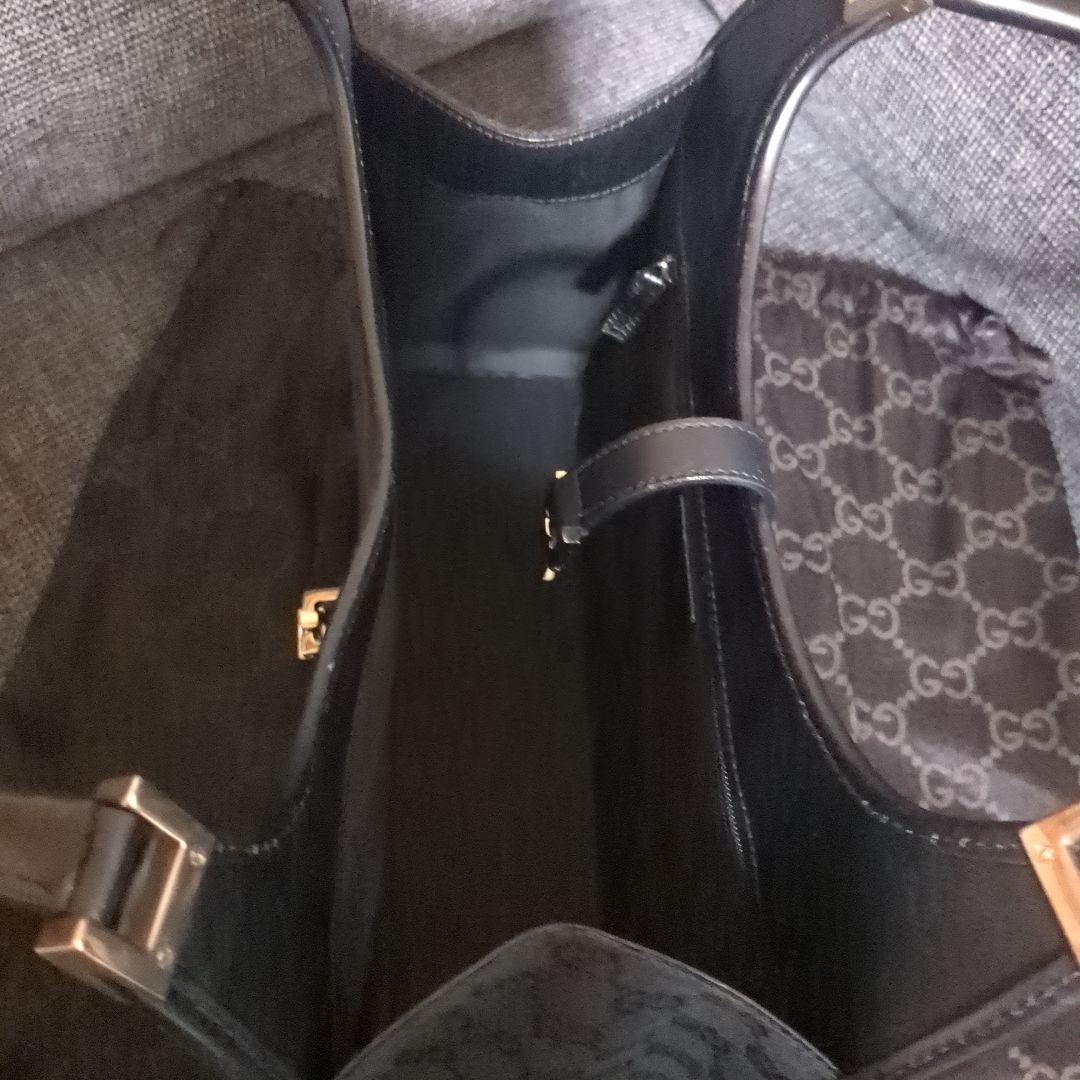 GUCCI GGパターン トートバッグ 黒