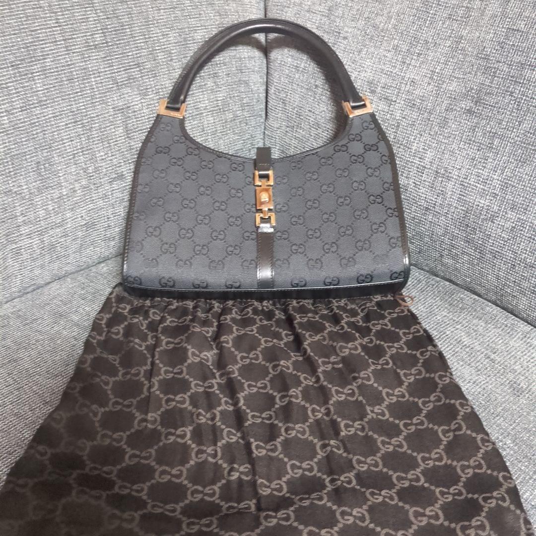 GUCCI GGパターン トートバッグ 黒