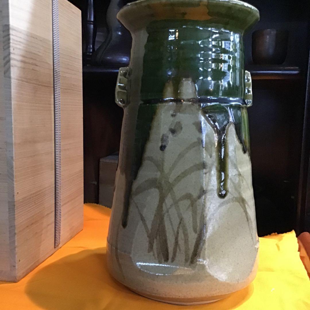 天子窯児島魂作年末大売り出しです❣️共箱付大花生け壺です❣️