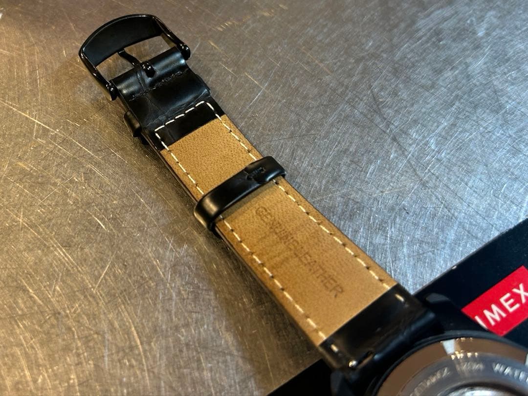 【美品】TIMEX DENHAM 自動巻き腕時計 ブラック