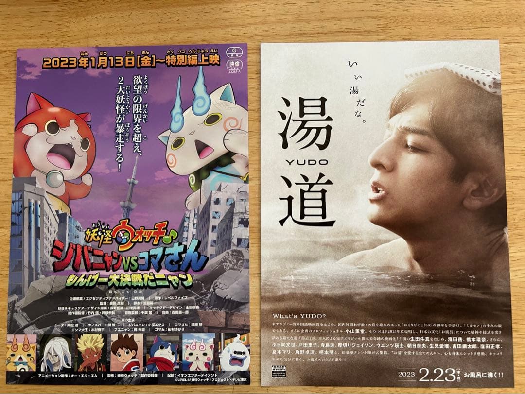 映画チラシ　フライヤー　組み合わせ 枚数増減 相談可