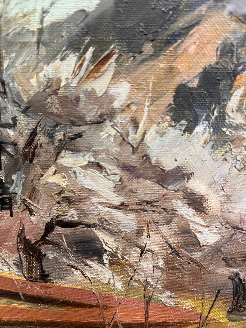 山下清 油彩画 手描き 貴重 作者サイン