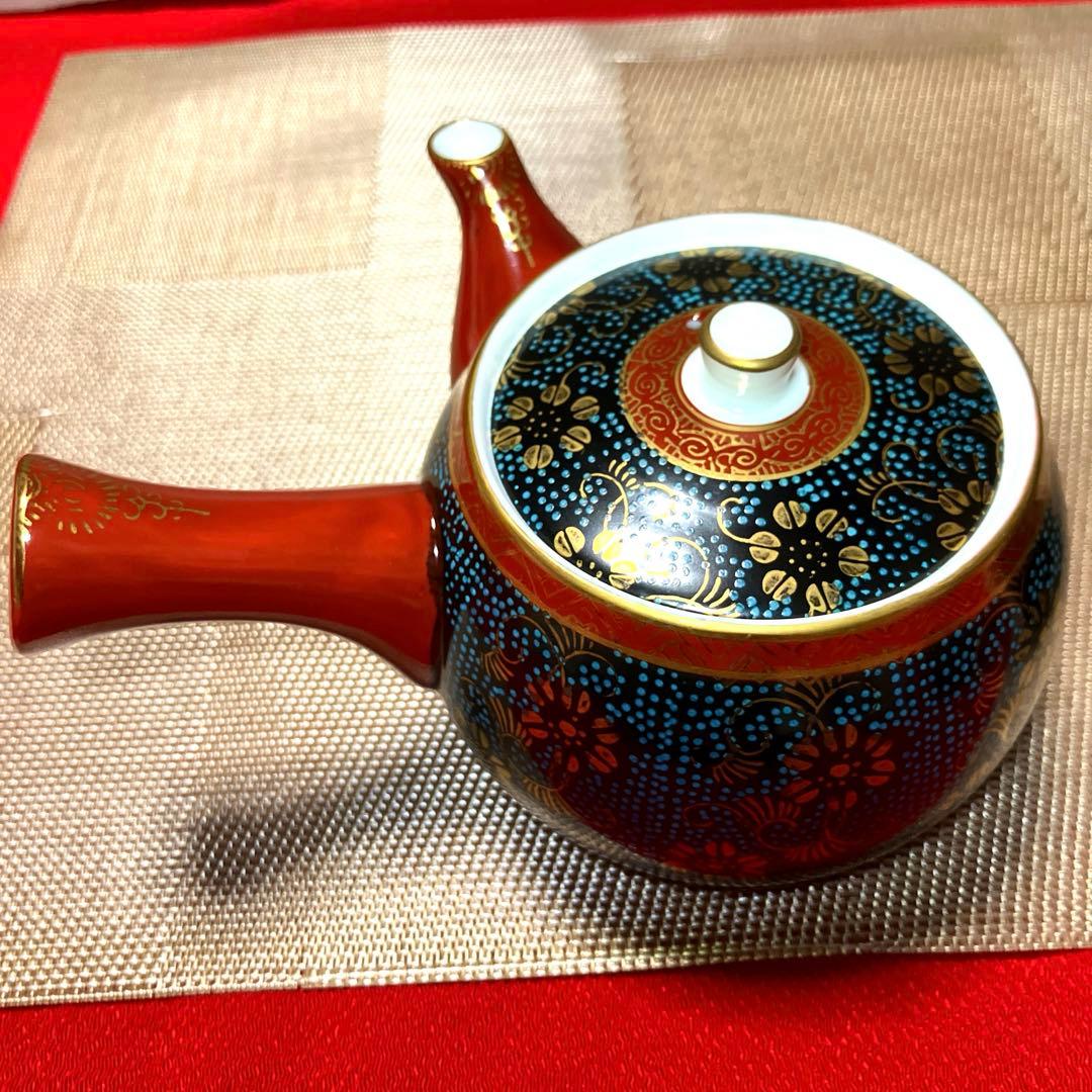 九谷焼 西峰窯 青粒鉄仙 茶器揃 - メルカリ