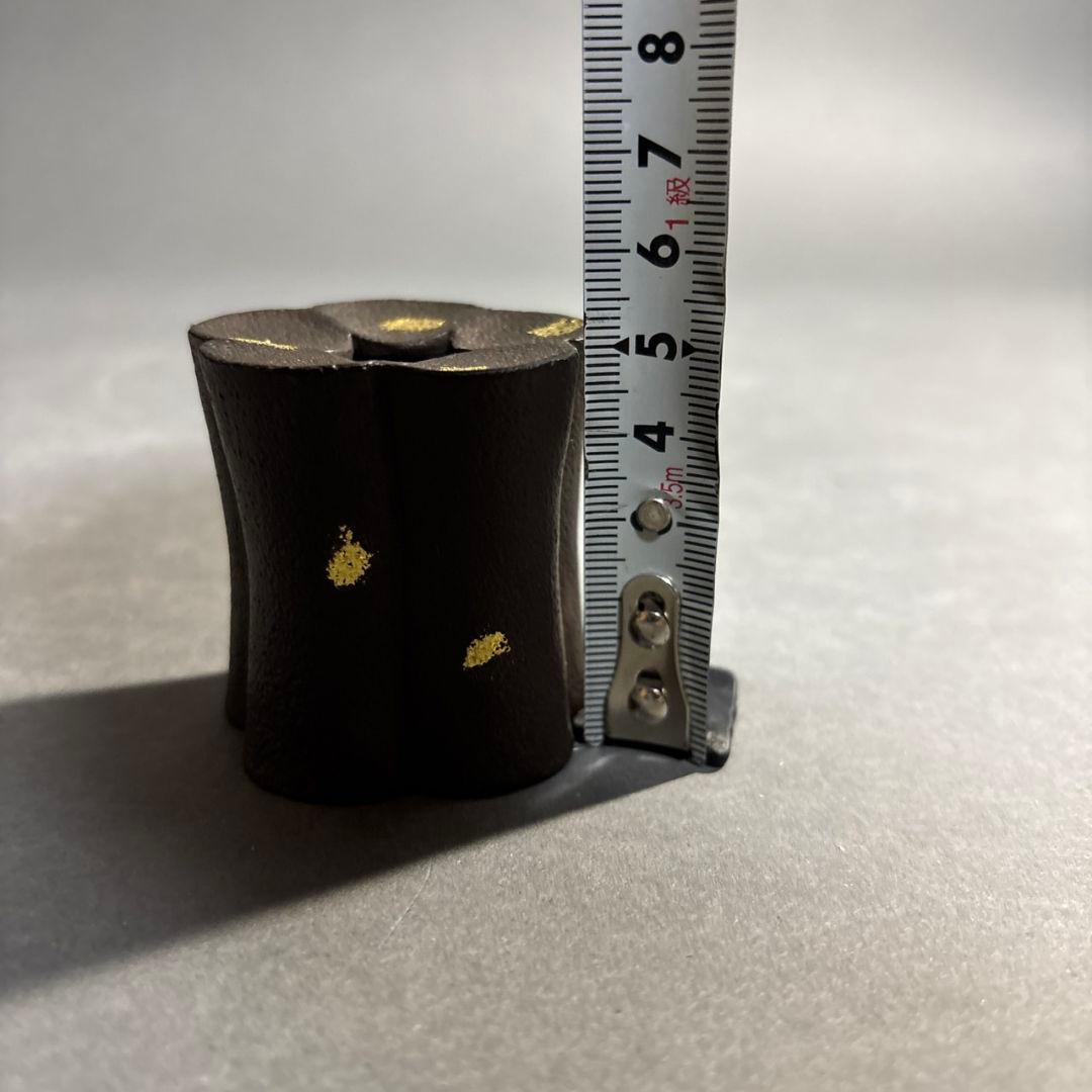 茶道具 十四代 宮崎寒雉 鉄塗金 此花 蓋置 共箱