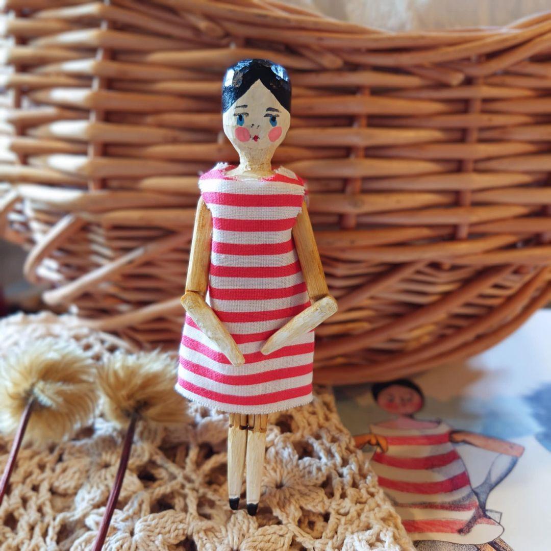 ペグドール ハンドメイド 19 アンティーク風 オランダ人形 ブライス