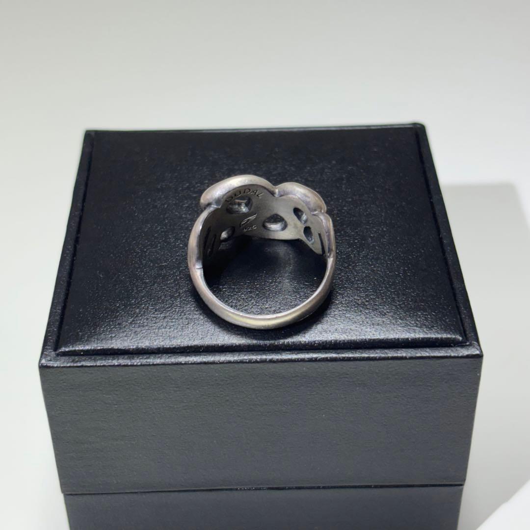 【DUDAL】シルバー 蛇デザイン リング　18号