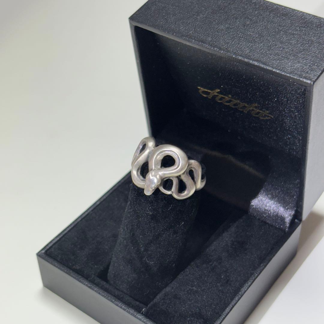 【DUDAL】シルバー 蛇デザイン リング　18号