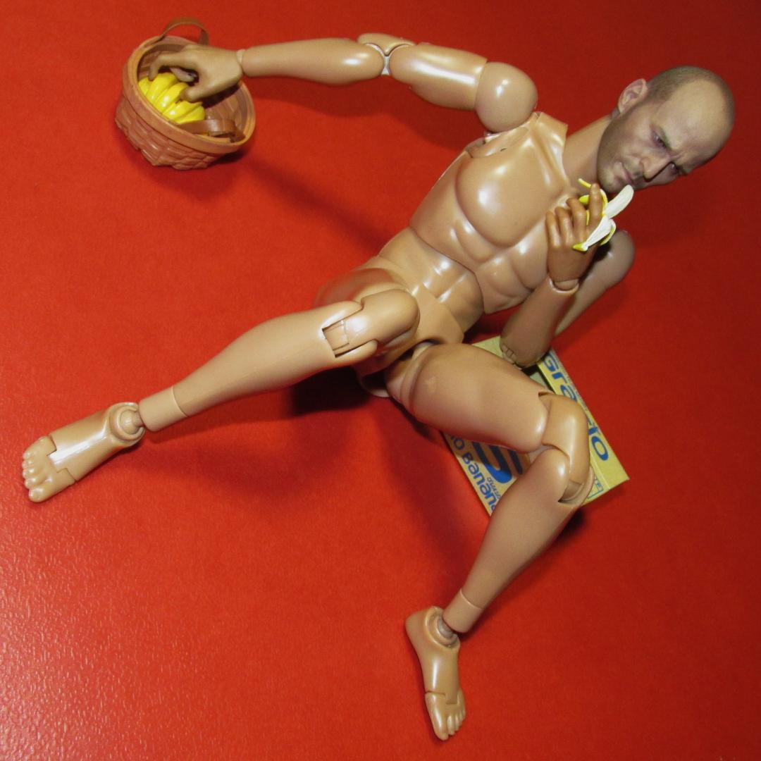 ✳️ステ〇サム似✳️ 1/6 フィギュア バナナを食べる男性素体 中古品