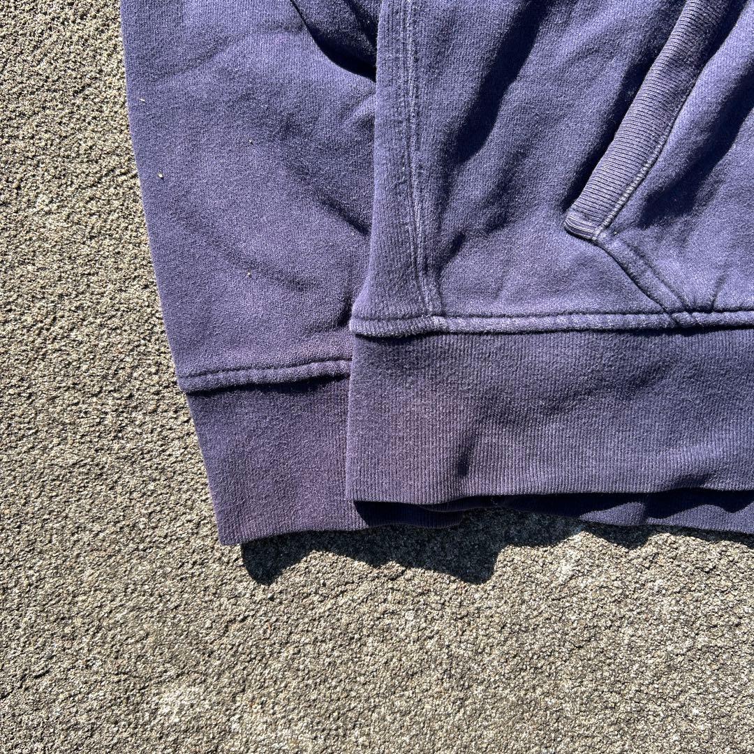 90s Polo Ralph lauren ジップパーカー　ビッグポニー　茄子紺