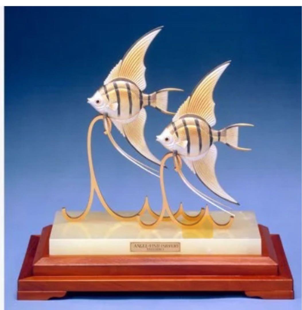 TAKEHIKO武比古　日本伝統工芸銀製エンゼルフィッシュ2号2匹44万の品