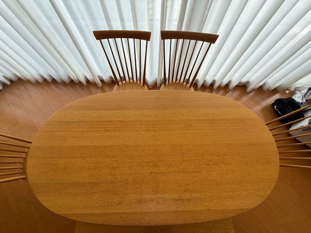 ジャム　ダイニングテーブルセット　テーブル、椅子4つ、ベンチ