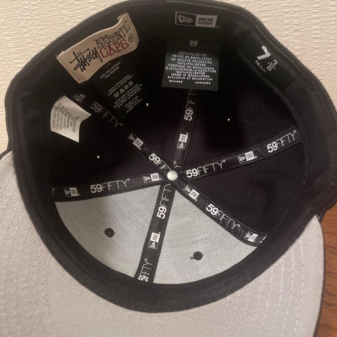 Stussy 59FIFTY ベージュキャップ 7 1/2 Stussy Curly S 59Fifty New