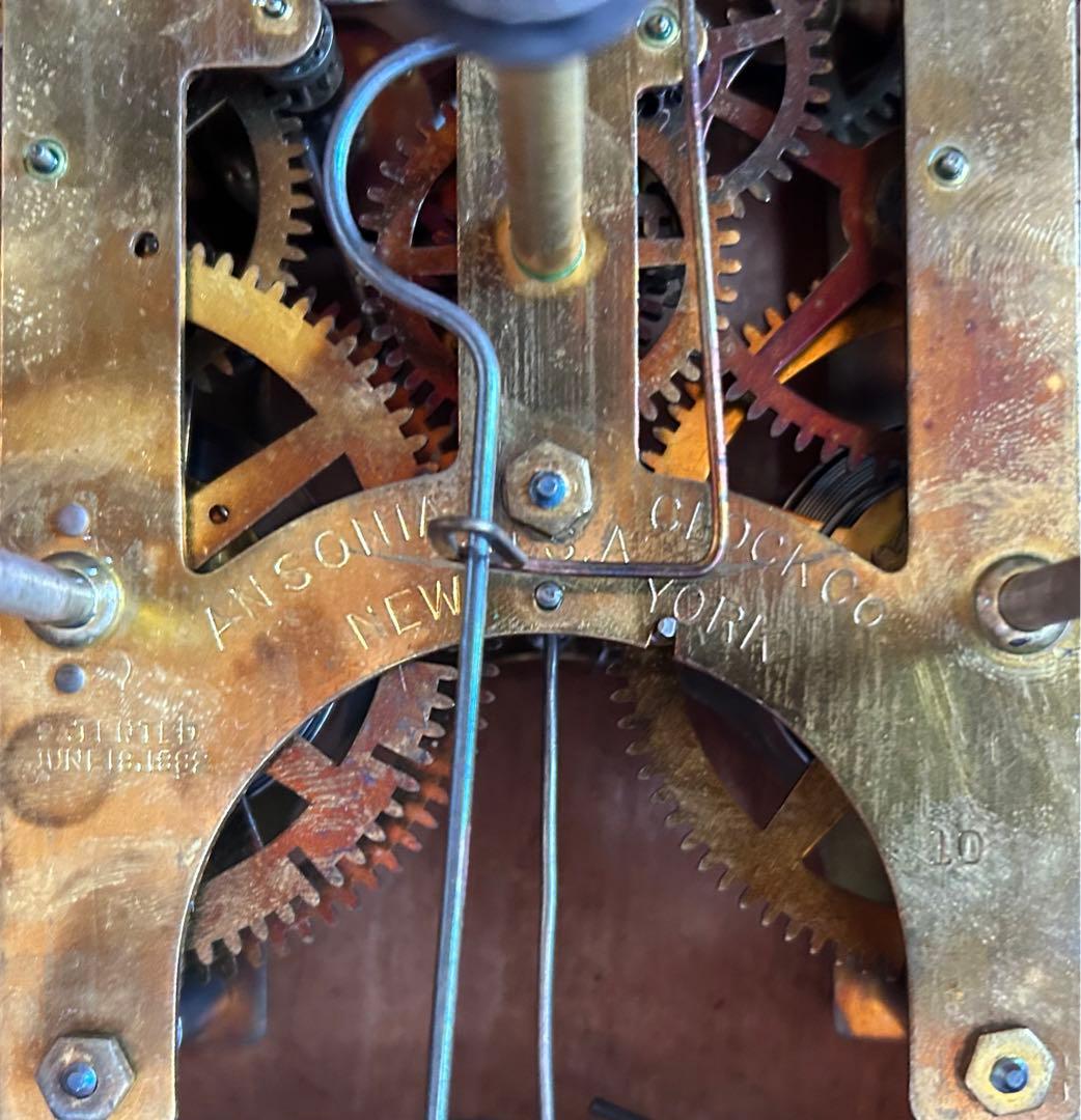 柱時計　掛時計　ゼンマイ　整備済　オーバーホール　レトロ　アンティーク　10