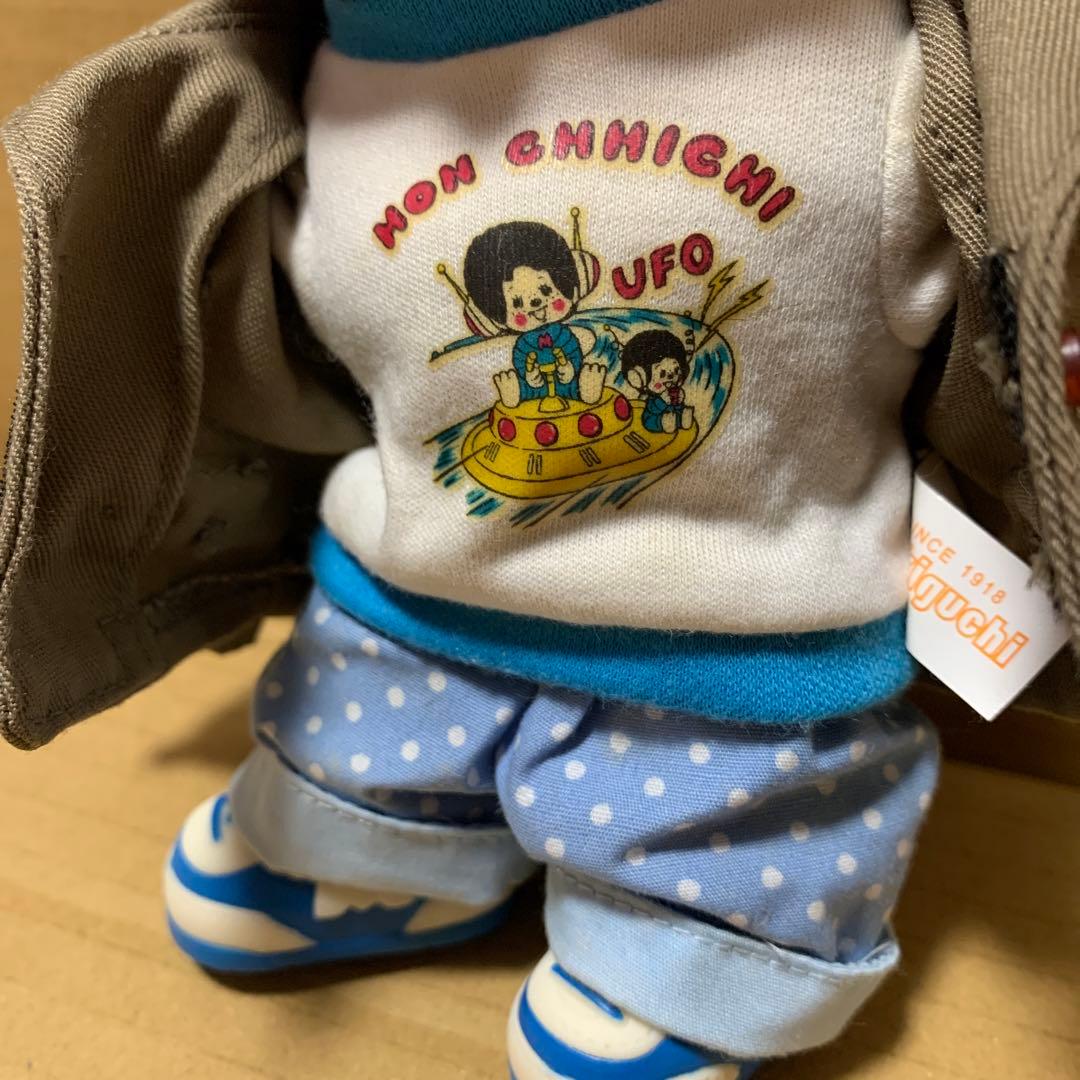 希少】モンチッチ 男の子 ジャケット UFO Tシャツ 水玉ズボン シューズ