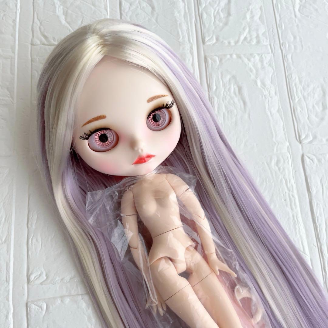 アイシードールカスタム❤︎ピンク×薄パープル❤︎ボブ｜アイシー