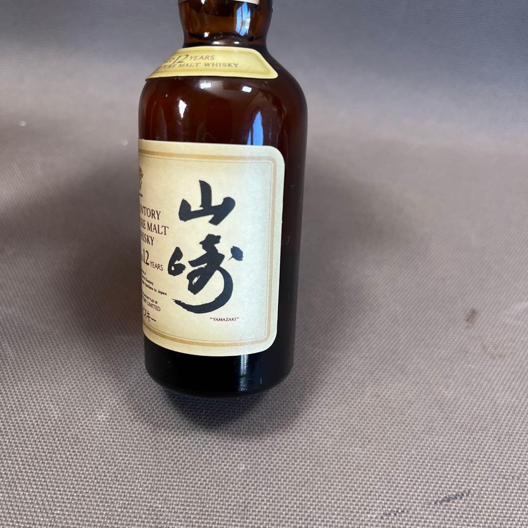 山崎 12年 ピュアモルトウイスキー 50ml 響マーク ミニチュアボトル