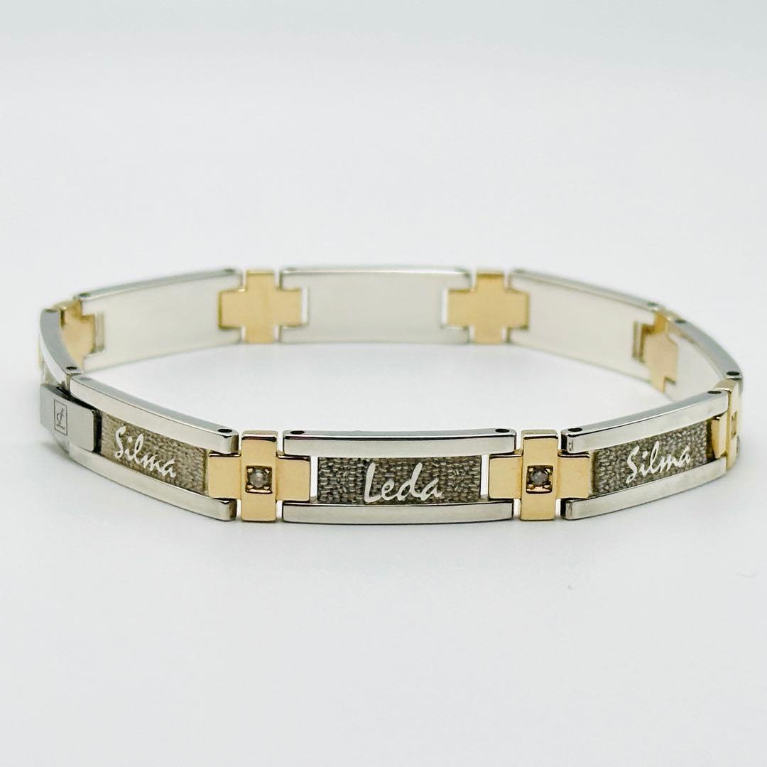 レダシルマ　Tennis combi ブレスレット　k10 シルバー ダイヤ