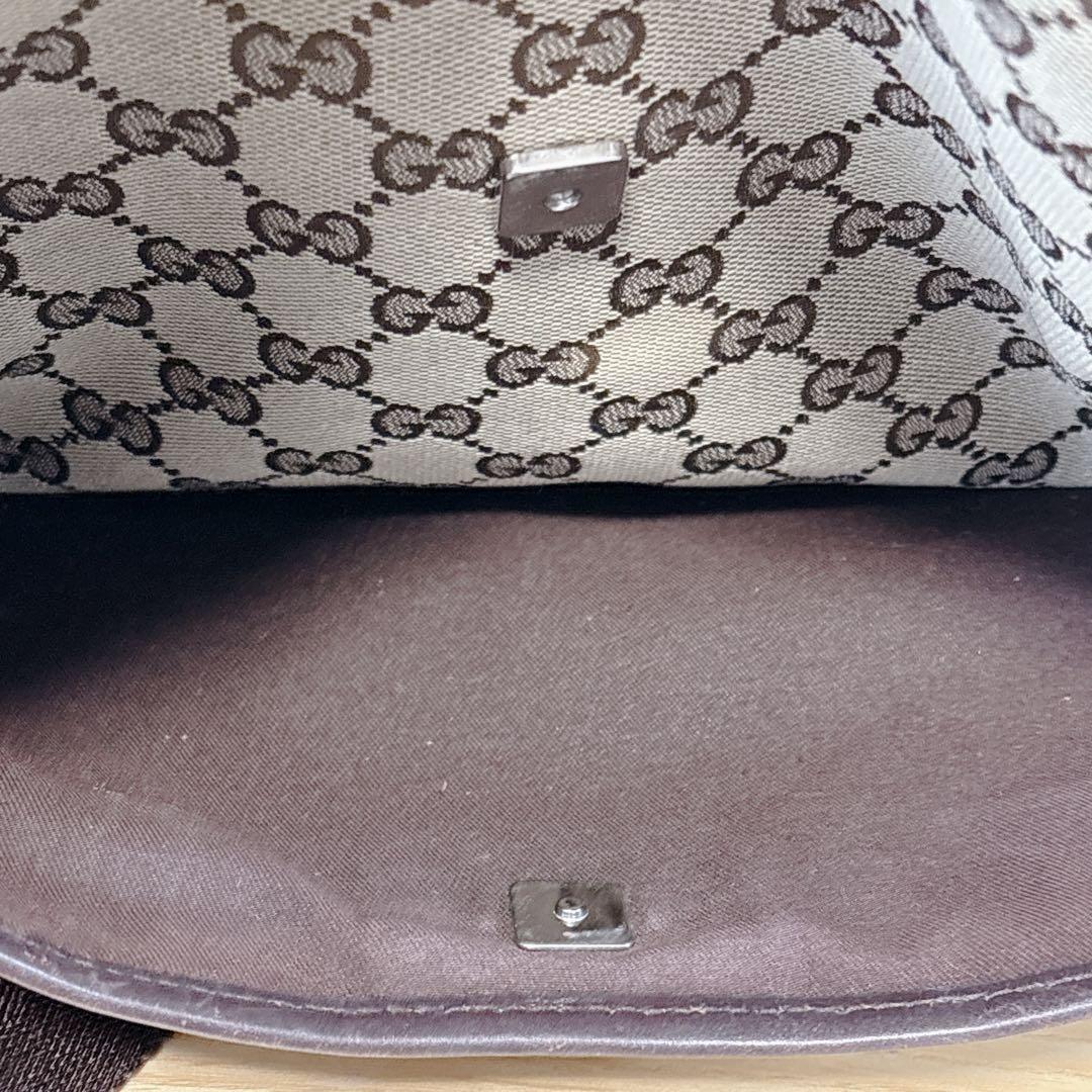 GUCCI グッチ GGキャンバス ショルダーバッグ 巾着袋 保存袋付