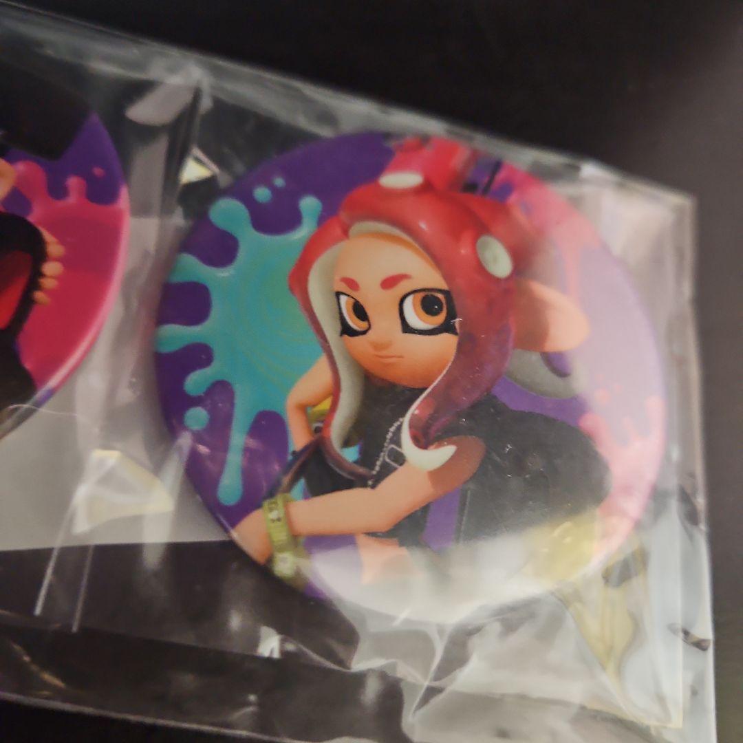 未開封 スプラトゥーン タコガール タコボーイ 缶バッジ amiibo 購入特典