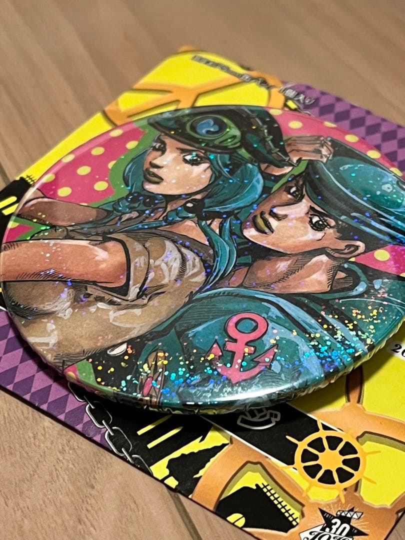 新品 ジョジョ展 コレクション 缶バッジ 東方定助 広瀬康穂 ホログラム