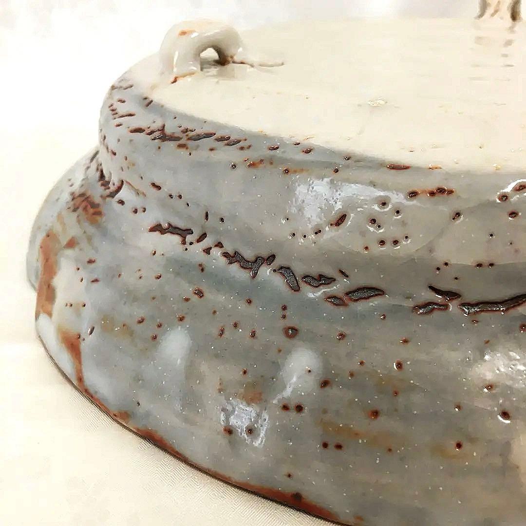 美濃焼 志野焼 大皿 桐箱付き 田中源也/作 A5787 - メルカリ