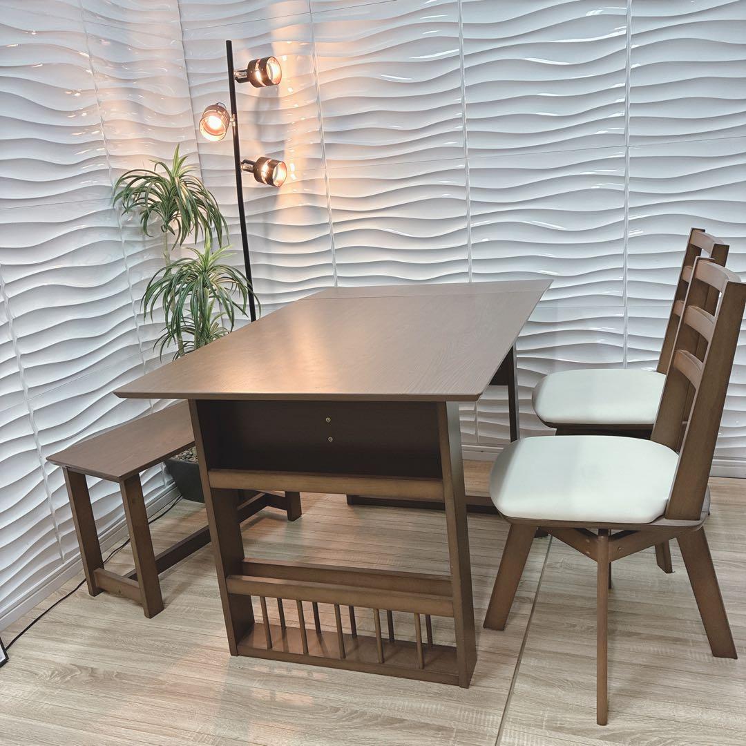 ◇大阪府 神戸市 配達料無料！◇ニトリ◇ロピア2◇ダイニングテーブルチェアセット